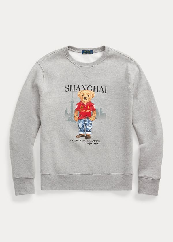 Men's Polo Ralph Lauren Shanghai Bear Sweatshirt | 514980JOV